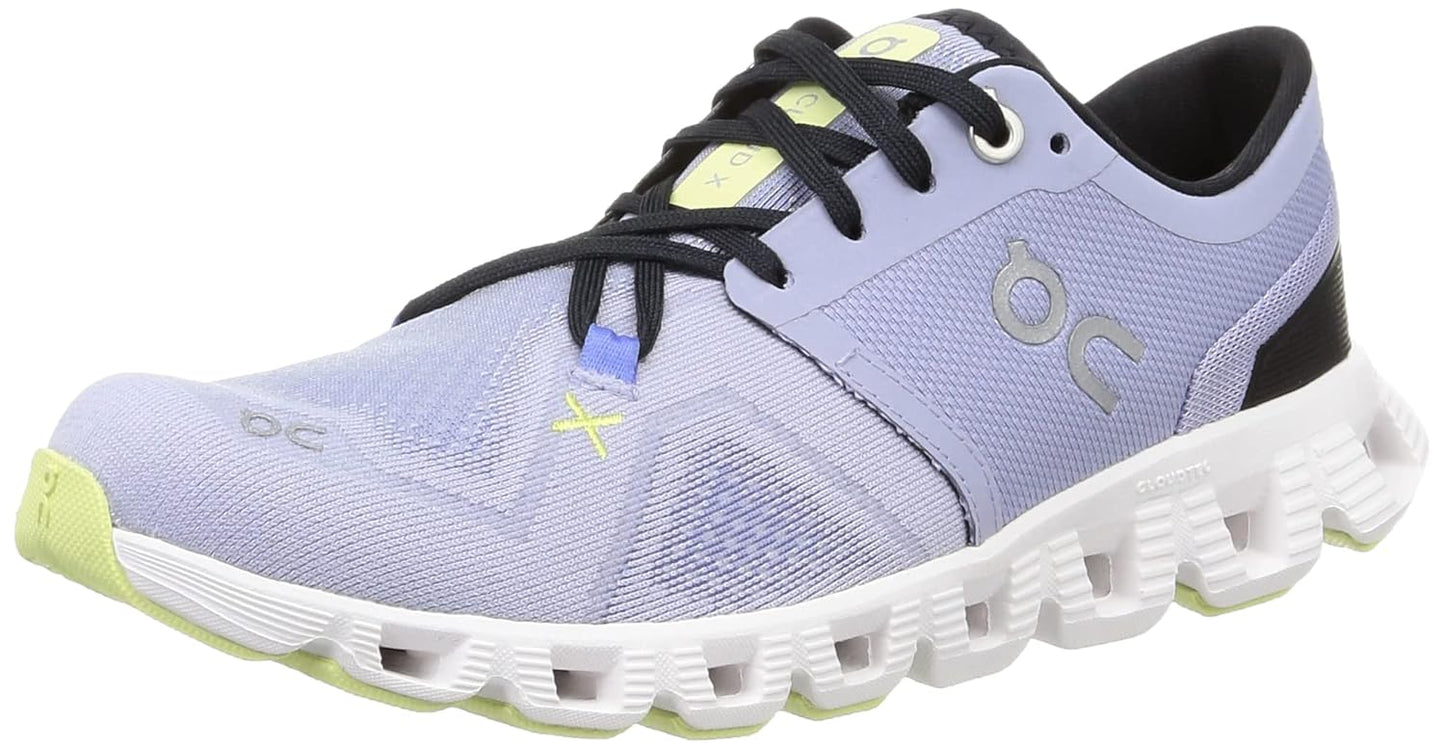 On Women's Cloud X 3 Sneakers, White/Black, 9 Medium US - 7DAY'S