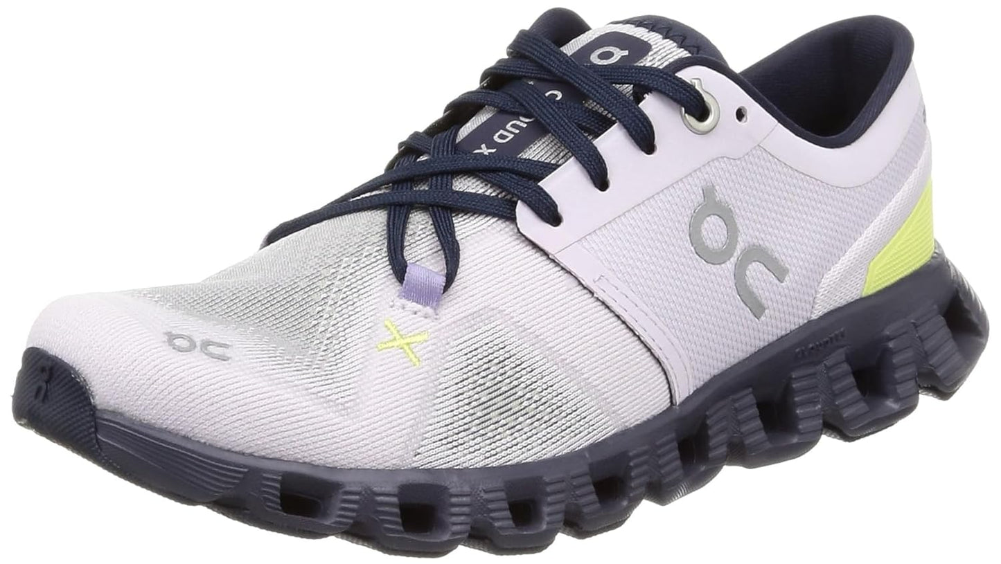 On Women's Cloud X 3 Sneakers, White/Black, 9 Medium US - 7DAY'S