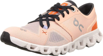 On Women's Cloud X 3 Sneakers, White/Black, 9 Medium US - 7DAY'S