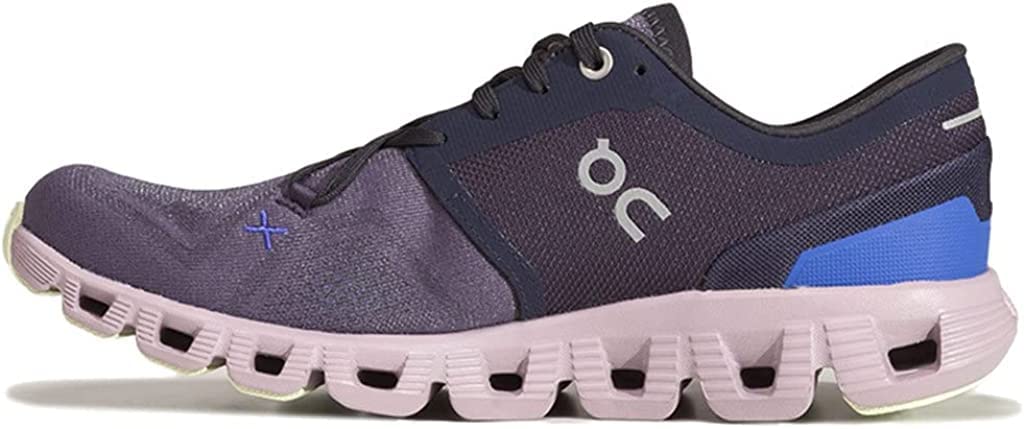 On Women's Cloud X 3 Sneakers, White/Black, 9 Medium US - 7DAY'S
