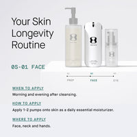 oneskin FACE OS - 01 Peptide Topical Supplement & Skin Longevity Age Reversal Moisturizer - 7DAY'S