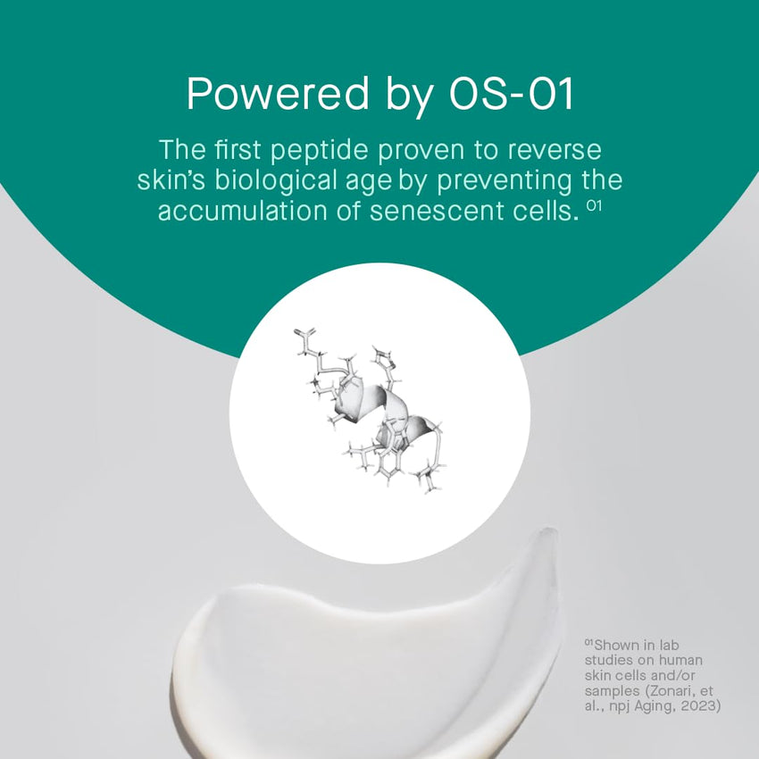 oneskin FACE OS - 01 Peptide Topical Supplement & Skin Longevity Age Reversal Moisturizer - 7DAY'S