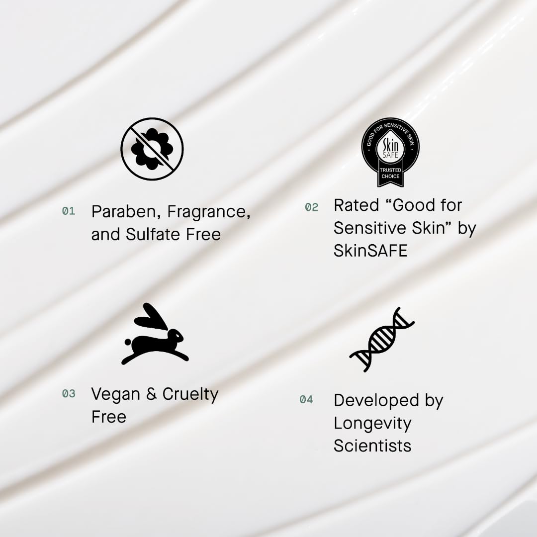 oneskin FACE OS - 01 Peptide Topical Supplement & Skin Longevity Age Reversal Moisturizer - 7DAY'S