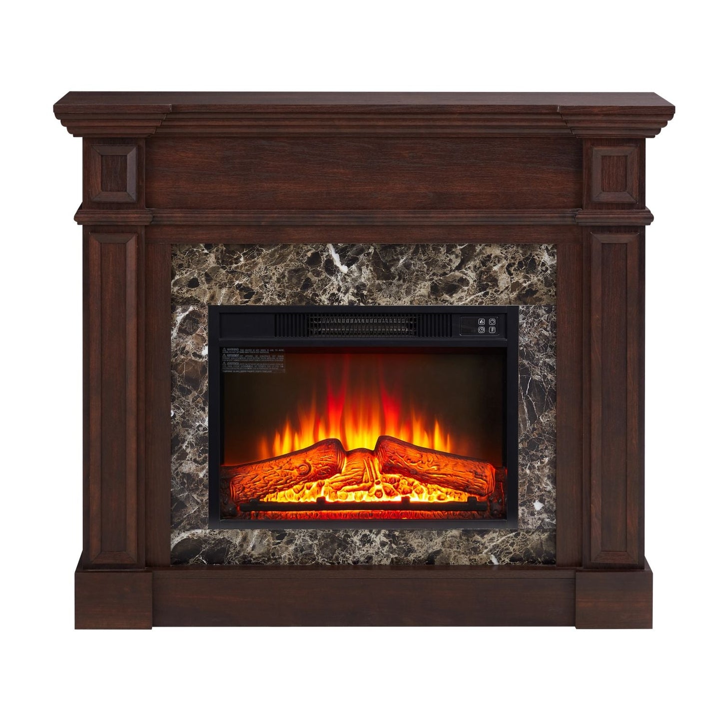 Only Mantel (NOT INCLUDED 23" FIREPLACE) - Cherry, 45.6"W*11.8"D*40"H - 7DAY'S