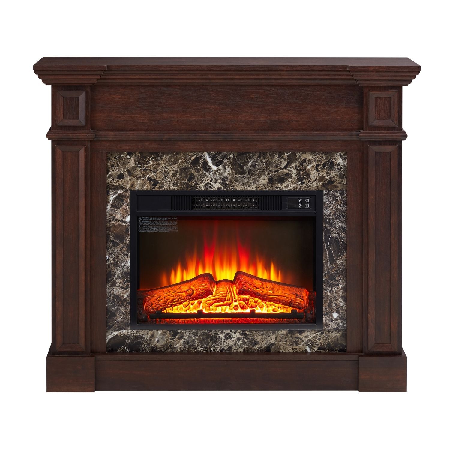 Only Mantel (NOT INCLUDED 23" FIREPLACE) - Cherry, 45.6"W*11.8"D*40"H - 7DAY'S