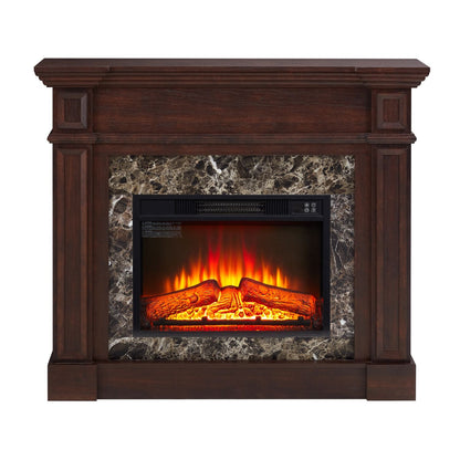 Only Mantel (NOT INCLUDED 23" FIREPLACE) - Cherry, 45.6"W*11.8"D*40"H - 7DAY'S