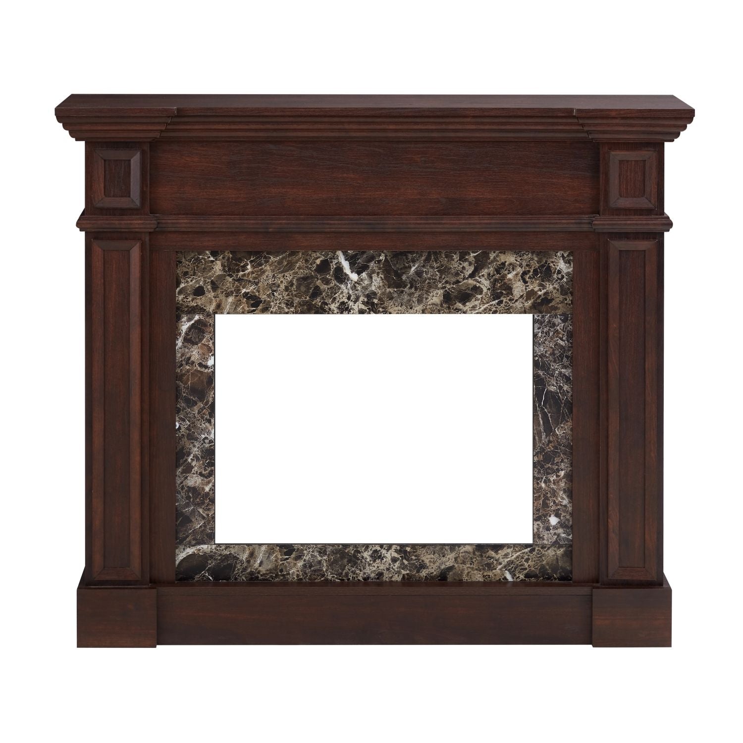 Only Mantel (NOT INCLUDED 23" FIREPLACE) - Cherry, 45.6"W*11.8"D*40"H - 7DAY'S