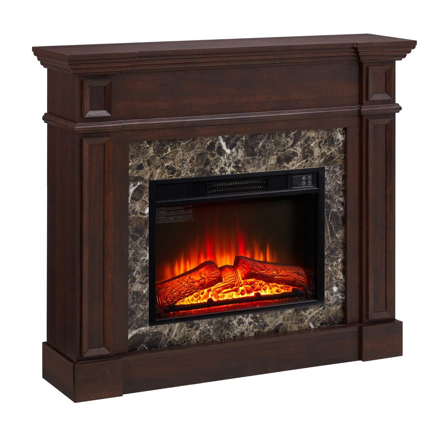 Only Mantel (NOT INCLUDED 23" FIREPLACE) - Cherry, 45.6"W*11.8"D*40"H - 7DAY'S
