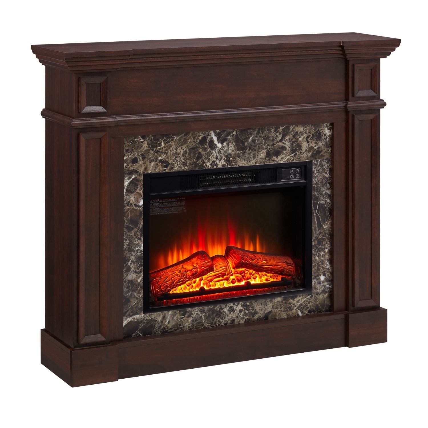 Only Mantel (NOT INCLUDED 23" FIREPLACE) - Cherry, 45.6"W*11.8"D*40"H - 7DAY'S