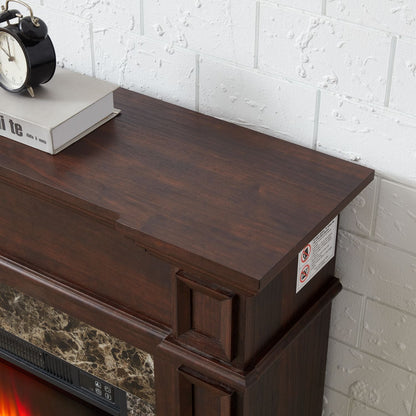 Only Mantel (NOT INCLUDED 23" FIREPLACE) - Cherry, 45.6"W*11.8"D*40"H - 7DAY'S