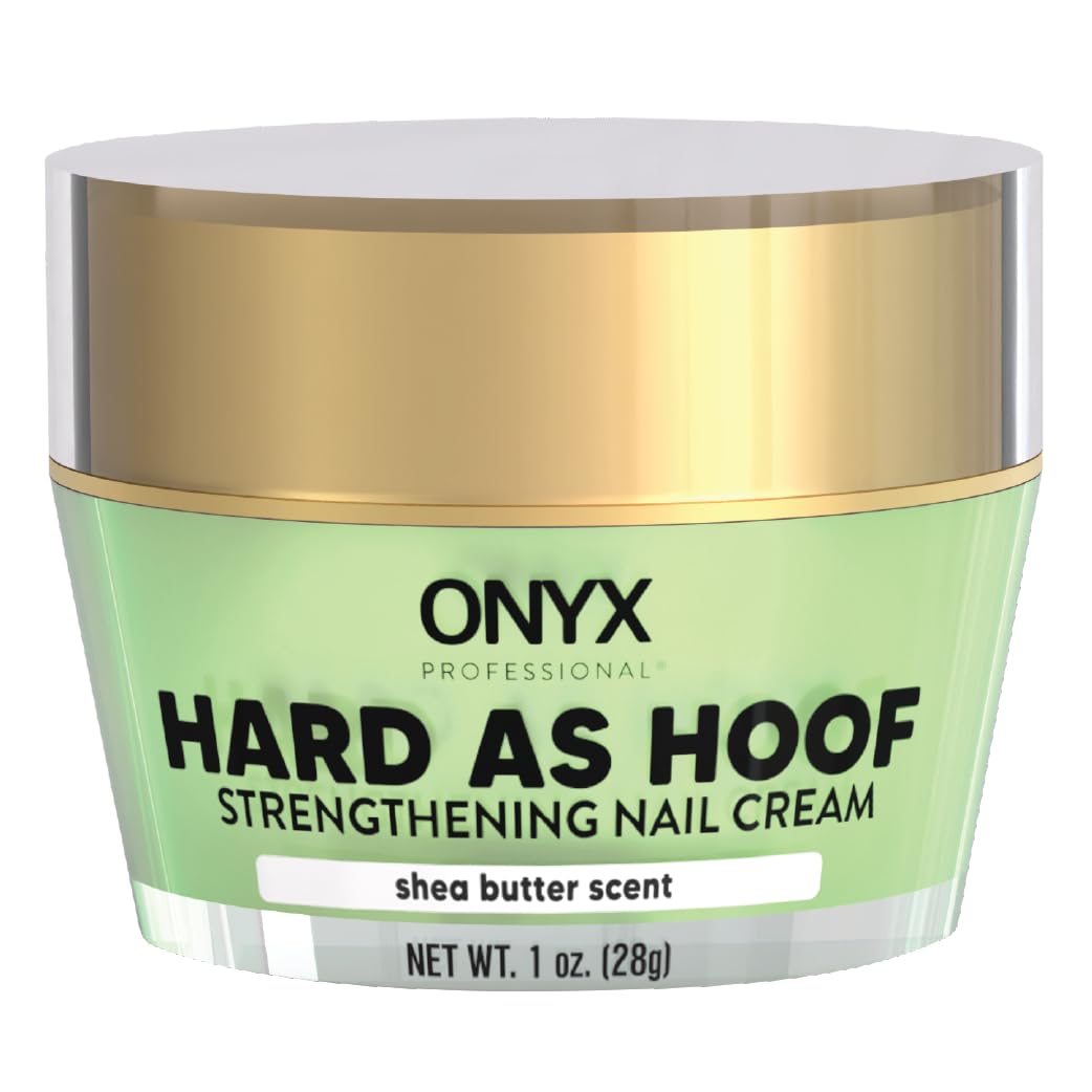 Onyx Professional Hard as Hoof Nail Strengthening Cream with Coconut Scent, Nail Growth & Conditioning Cuticle Cream Stops Splits, Chips, Cracks & Strengthens Nails, 1 oz - 7DAY'S