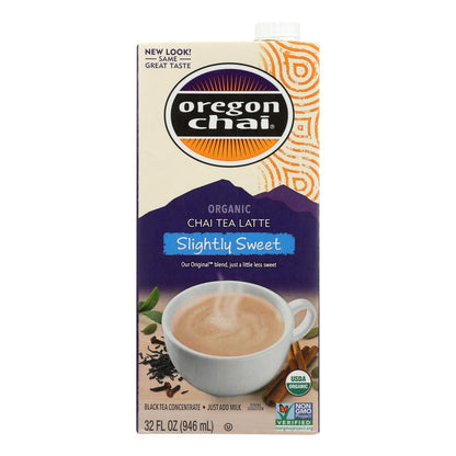 Oregon Chai Original Chai Tea Latte Concentrate - Slightly Sweet - Case Of 6 - 32 Fl Oz. - 7DAY'S