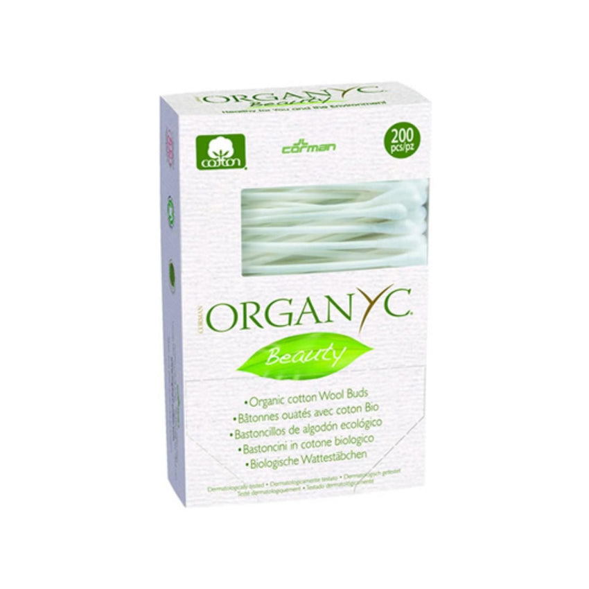 Organyc Beauty Cotton Swabs - 200 Pack - 7DAY'S