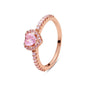Original 925 Sterling Silver Rings For Women Love Heart Crown Crystals Rose Gold Engagement Wedding Stacking Ring Jewelry Gift - 7DAY'S