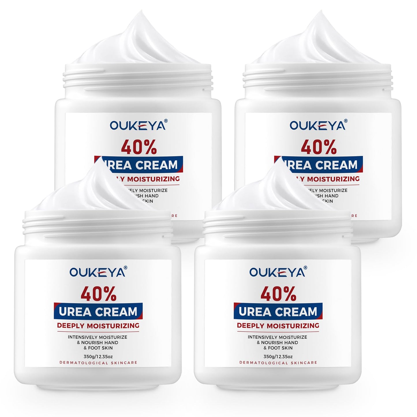 OUKEYA Urea Cream 40 Percent,Foot & Hand Cream for Dry Cracked,Urea Lotion for Feet Maximum Strength - 7DAY'S