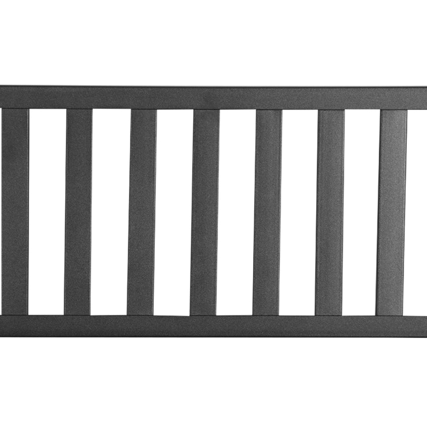 Outsunny 50ft Outdoor Bench Seat, Patio Bench with Slatted Seat, Metal Porch Bench, with 2 Person Design, for Poolside, Lawn, Black - 7DAY'S