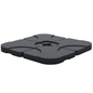 Outsunny Cantilever Patio Umbrella Base, 4 - Piece Offset Stand, 158 lb Sand or 60L Water Capacity, Black - 7DAY'S