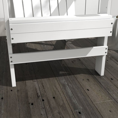 Outsunny Modern Adirondack Chair with Cupholder for Patio, Garden & Lawn, White - 7DAY'S