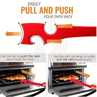 Oven baking tray tool kitchen multifunctional push - pull rod non scalding hand push - pull device - 7DAY'S