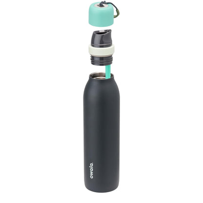 Owala FreeSip Twist Insulated Stainless Steel Water Bottle with Straw for Sports and Travel, BPA - Free, 24 - oz, Purple/Purple (California Grapevine) - 7DAY'S