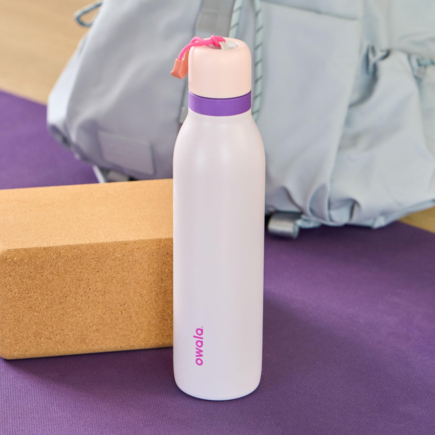 Owala FreeSip Twist Insulated Stainless Steel Water Bottle with Straw for Sports and Travel, BPA - Free, 24 - oz, Purple/Purple (California Grapevine) - 7DAY'S