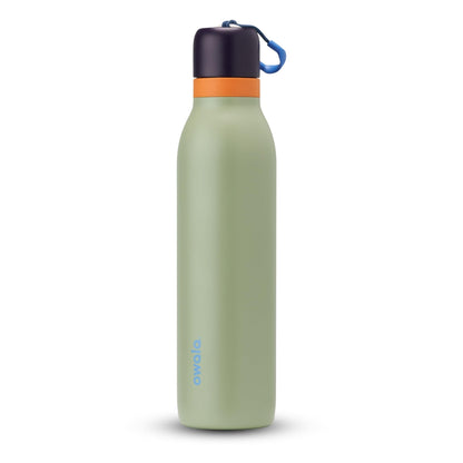 Owala FreeSip Twist Insulated Stainless Steel Water Bottle with Straw for Sports and Travel, BPA - Free, 24 - oz, Purple/Purple (California Grapevine) - 7DAY'S