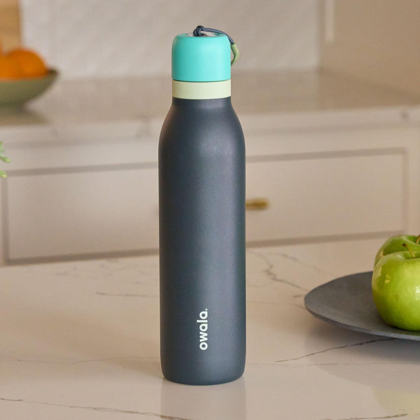 Owala FreeSip Twist Insulated Stainless Steel Water Bottle with Straw for Sports and Travel, BPA - Free, 24 - oz, Purple/Purple (California Grapevine) - 7DAY'S