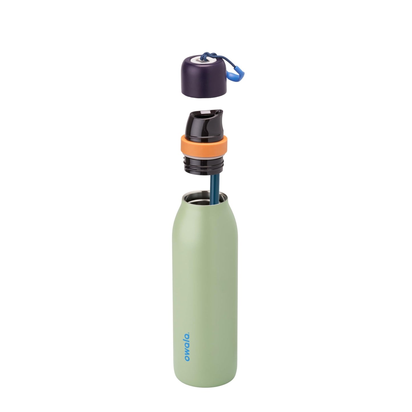 Owala FreeSip Twist Insulated Stainless Steel Water Bottle with Straw for Sports and Travel, BPA - Free, 24 - oz, Purple/Purple (California Grapevine) - 7DAY'S