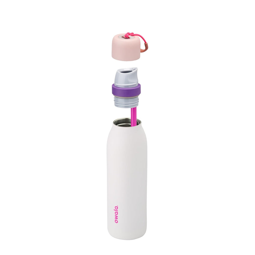 Owala FreeSip Twist Insulated Stainless Steel Water Bottle with Straw for Sports and Travel, BPA - Free, 24 - oz, Purple/Purple (California Grapevine) - 7DAY'S