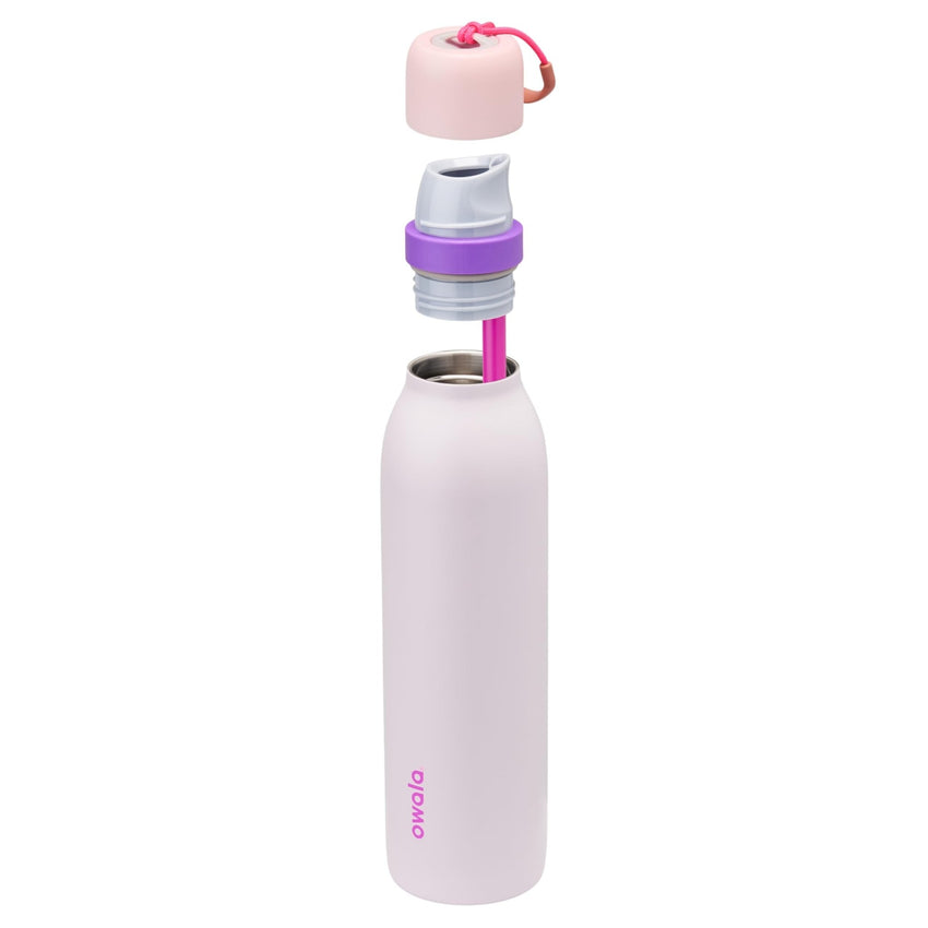 Owala FreeSip Twist Insulated Stainless Steel Water Bottle with Straw for Sports and Travel, BPA - Free, 24 - oz, Purple/Purple (California Grapevine) - 7DAY'S