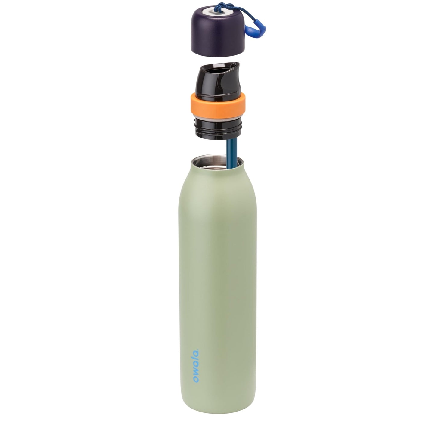 Owala FreeSip Twist Insulated Stainless Steel Water Bottle with Straw for Sports and Travel, BPA - Free, 24 - oz, Purple/Purple (California Grapevine) - 7DAY'S