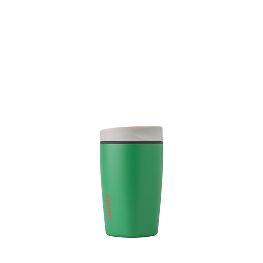 Owala SmoothSip Slider Insulated Stainless Steel Coffee Tumbler, Reusable Iced Coffee Cup, Hot Coffee Travel Mug, BPA Free 20 oz, Pink (Pucker Up) - 7DAY'S