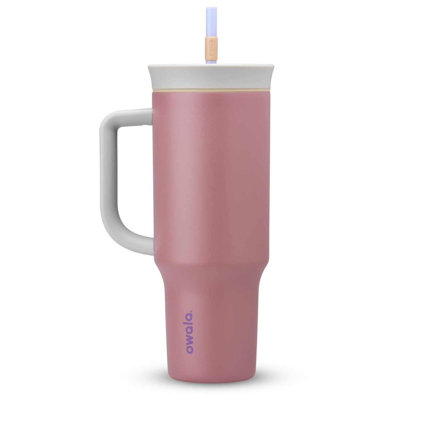 Owala Stainless Steel Triple Layer Insulated Travel Tumbler with Spill Resistant Lid, Straw, and Carry Handle, BPA Free, 40 oz, Dark Blue (Saltwater Starfish) - 7DAY'S