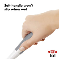 OXO Tot Bottle Brush with Nipple Cleaner and Stand, Gray - 7DAY'S