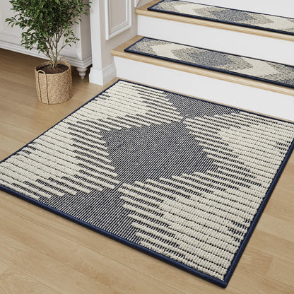 PADOOR 15PC Stair - Treads Non Slip, 3D Peel and Stick Stair Treads for Wooden Steps Indoor, Stair - Carpet Treads Washable Reusable Adhesive Stair - Runner Rugs for Kids and Dogs 8"x30" Brown - 7DAY'S
