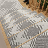 PADOOR 15PC Stair - Treads Non Slip, 3D Peel and Stick Stair Treads for Wooden Steps Indoor, Stair - Carpet Treads Washable Reusable Adhesive Stair - Runner Rugs for Kids and Dogs 8"x30" Brown - 7DAY'S