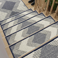 PADOOR 15PC Stair - Treads Non Slip, 3D Peel and Stick Stair Treads for Wooden Steps Indoor, Stair - Carpet Treads Washable Reusable Adhesive Stair - Runner Rugs for Kids and Dogs 8"x30" Brown - 7DAY'S