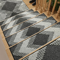 PADOOR 15PC Stair - Treads Non Slip, 3D Peel and Stick Stair Treads for Wooden Steps Indoor, Stair - Carpet Treads Washable Reusable Adhesive Stair - Runner Rugs for Kids and Dogs 8"x30" Brown - 7DAY'S