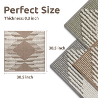 PADOOR 15PC Stair - Treads Non Slip, 3D Peel and Stick Stair Treads for Wooden Steps Indoor, Stair - Carpet Treads Washable Reusable Adhesive Stair - Runner Rugs for Kids and Dogs 8"x30" Brown - 7DAY'S