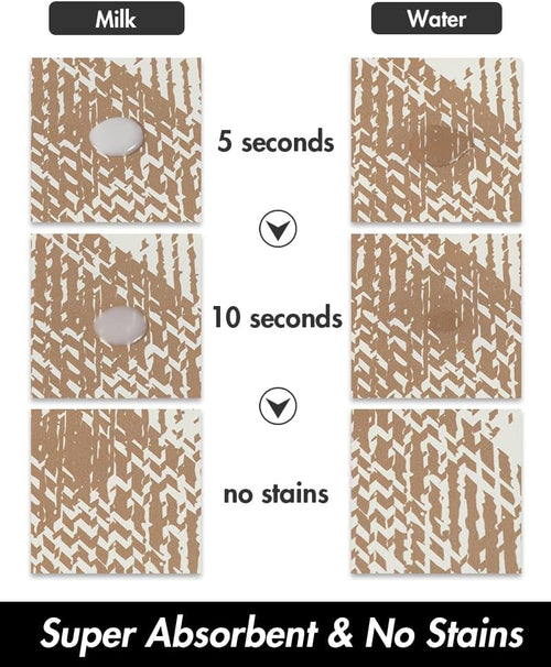 PADOOR Absorbent Pet Food Mat - Bone Shaped Dog Bowl Mat - Quick Dry, No Stains - Placemat for Sloppy Drinkers, 12"x19", Brown - 7DAY'S