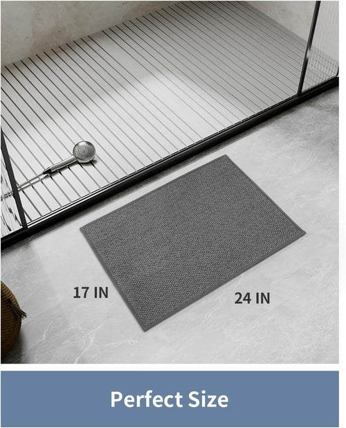 PADOOR Bath - Mat, Non Slip Bath Mats for Bathroom Soft and Absorbent Braided Bathroom Mat Machine Washable Bathroom Rugs Non Skid Rubber Backing - 7DAY'S