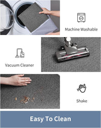 PADOOR Bath - Mat, Non Slip Bath Mats for Bathroom Soft and Absorbent Braided Bathroom Mat Machine Washable Bathroom Rugs Non Skid Rubber Backing - 7DAY'S