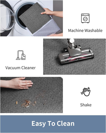 PADOOR Bath - Mat, Non Slip Bath Mats for Bathroom Soft and Absorbent Braided Bathroom Mat Machine Washable Bathroom Rugs Non Skid Rubber Backing - 7DAY'S