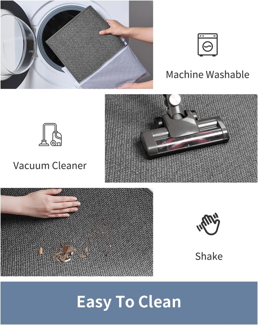 PADOOR Bath - Mat, Non Slip Bath Mats for Bathroom Soft and Absorbent Braided Bathroom Mat Machine Washable Bathroom Rugs Non Skid Rubber Backing - 7DAY'S
