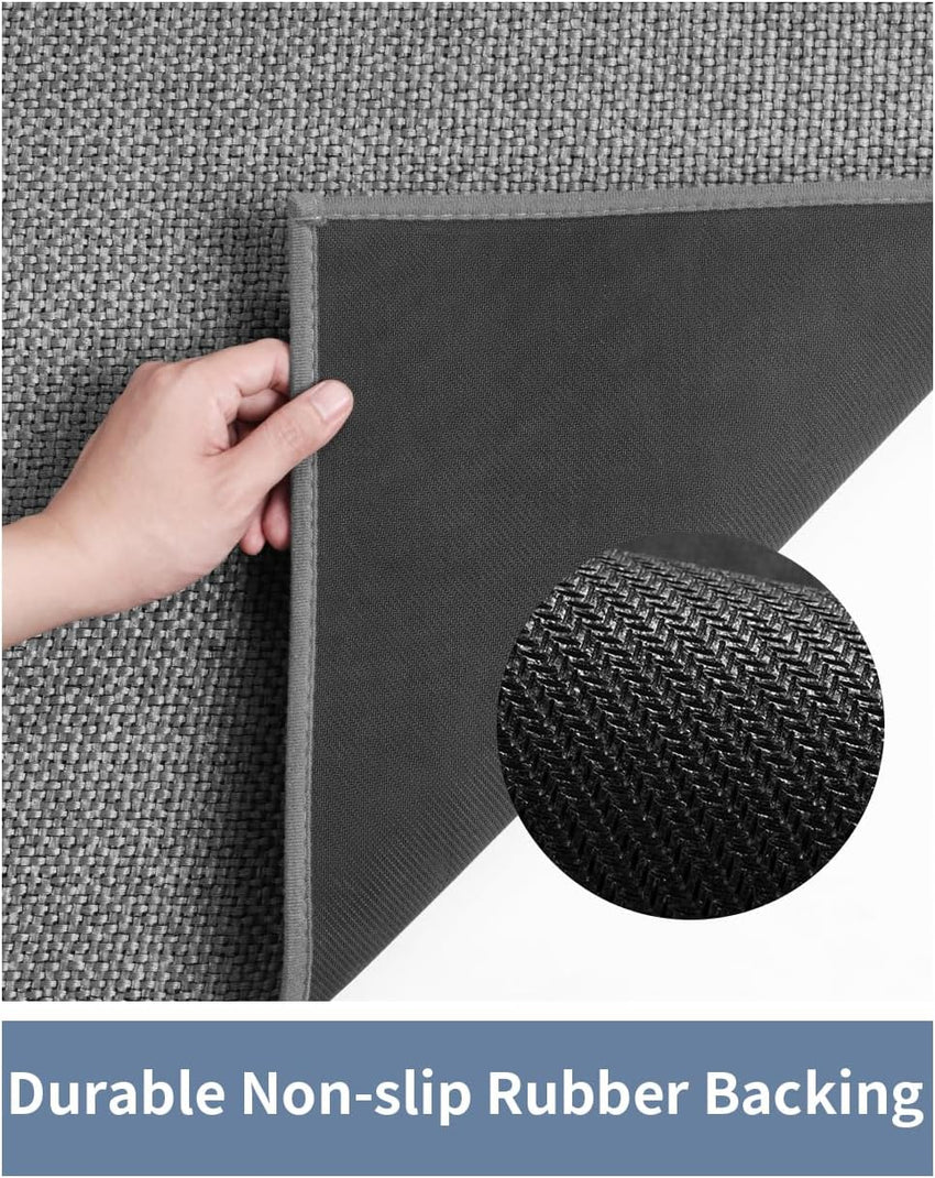 PADOOR Bath - Mat, Non Slip Bath Mats for Bathroom Soft and Absorbent Braided Bathroom Mat Machine Washable Bathroom Rugs Non Skid Rubber Backing - 7DAY'S