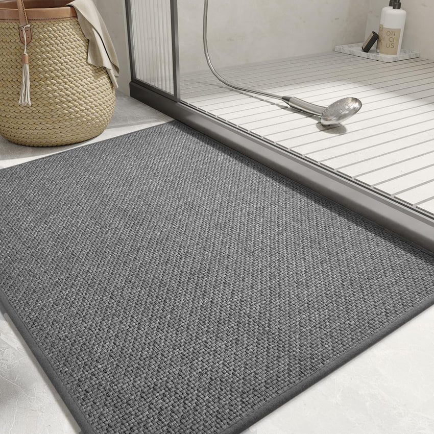 PADOOR Bath - Mat, Non Slip Bath Mats for Bathroom Soft and Absorbent Braided Bathroom Mat Machine Washable Bathroom Rugs Non Skid Rubber Backing - 7DAY'S