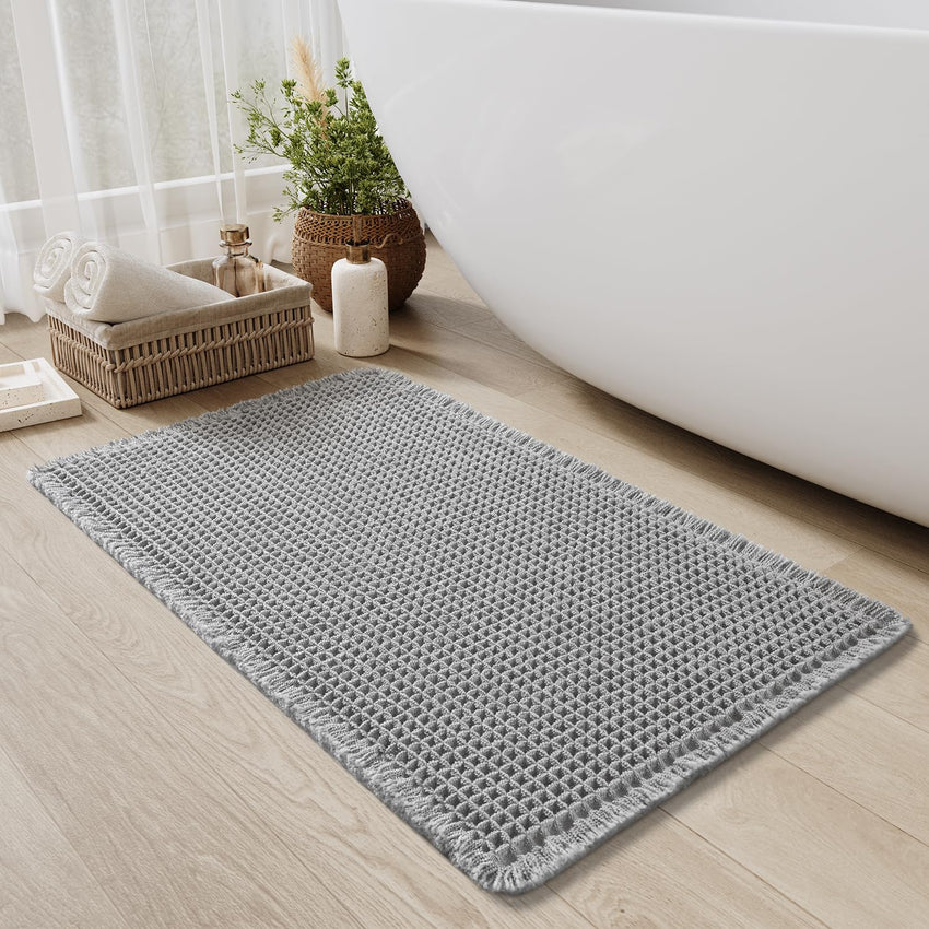 PADOOR Bath mats for Bathroom Non Slip, Bath Rugs, Bathroom mat, Absorbent Bath mat, 24" x 36", Green - 7DAY'S