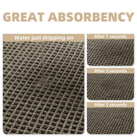 PADOOR Bath mats for Bathroom Non Slip, Bath Rugs, Bathroom mat, Absorbent Bath mat, 24" x 36", Green - 7DAY'S