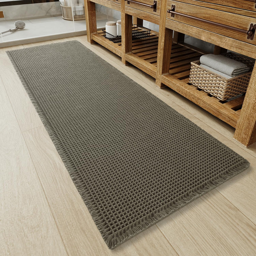 PADOOR Bath mats for Bathroom Non Slip, Bath Rugs, Bathroom mat, Absorbent Bath mat, 24" x 36", Green - 7DAY'S