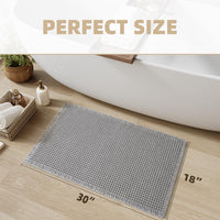 PADOOR Bath mats for Bathroom Non Slip, Bath Rugs, Bathroom mat, Absorbent Bath mat, 24" x 36", Green - 7DAY'S